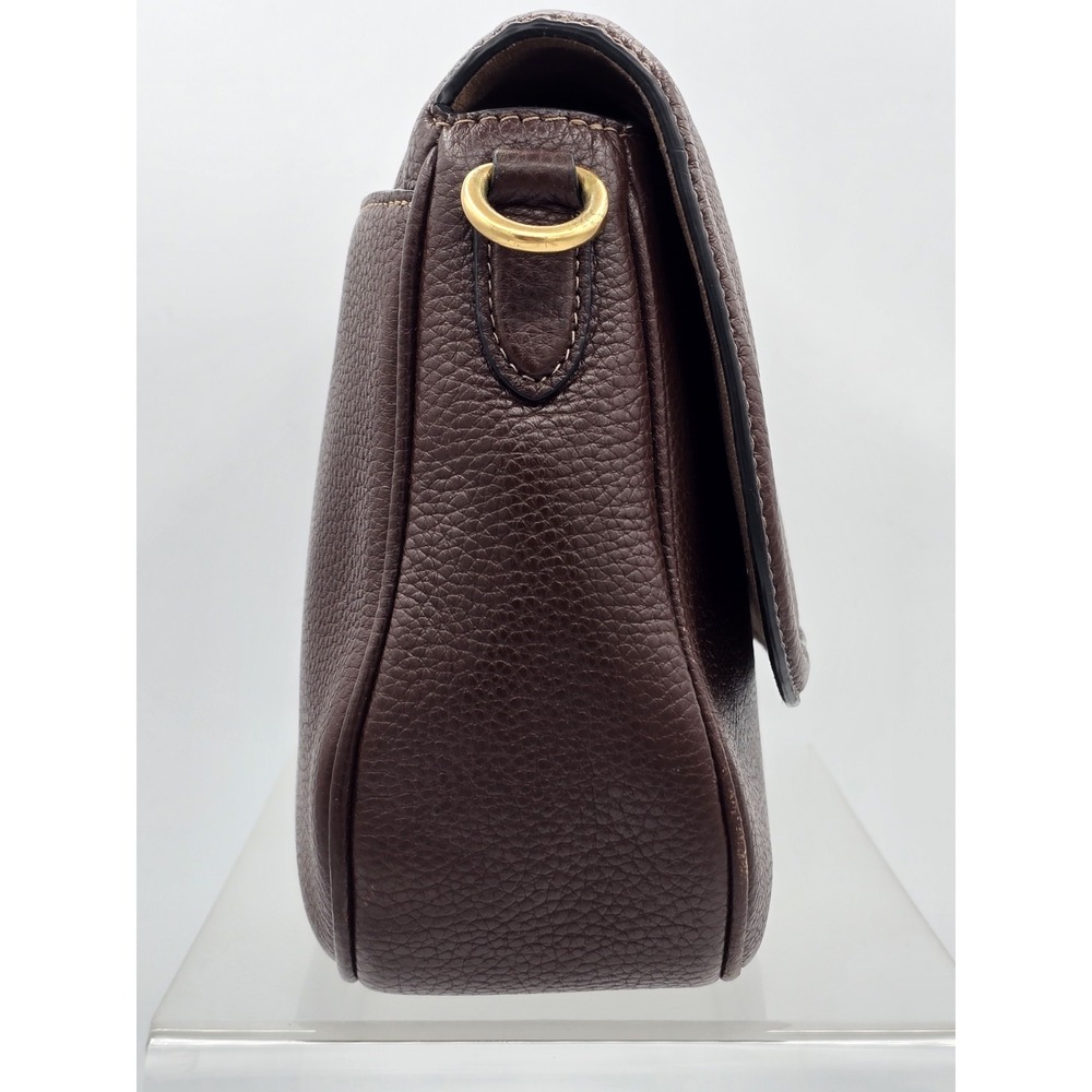 Coach Legacy Small Pebbled Leather Shoulder Crossbody Bag Brown Brass/Maple - Picture 10 of 16